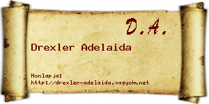 Drexler Adelaida névjegykártya